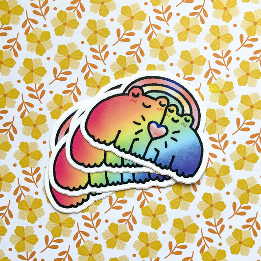 gay frogs sticker - may 2024 patreon rewards