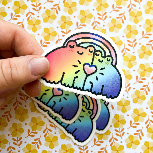 gay frogs sticker - may 2024 patreon rewards