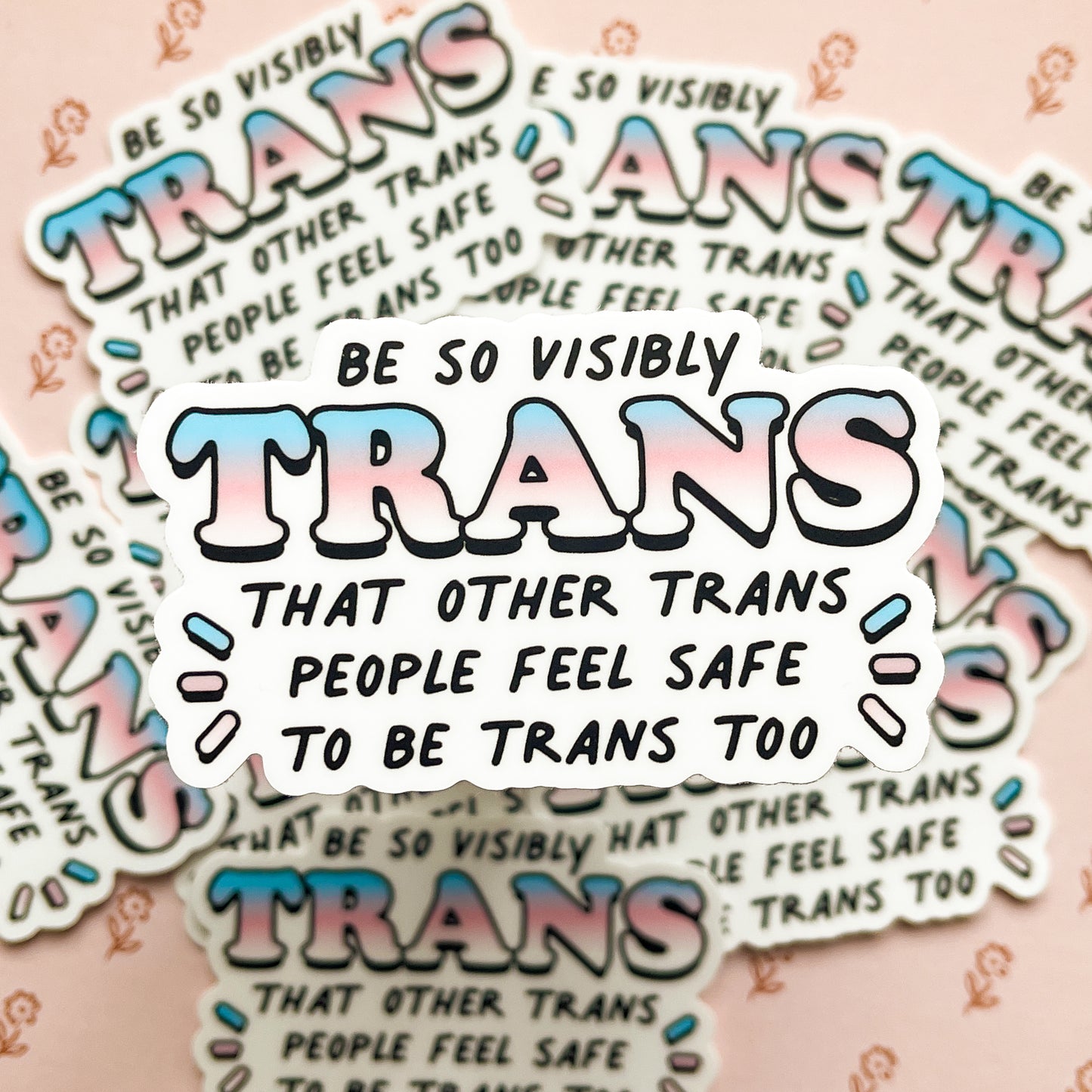 visibly trans sticker