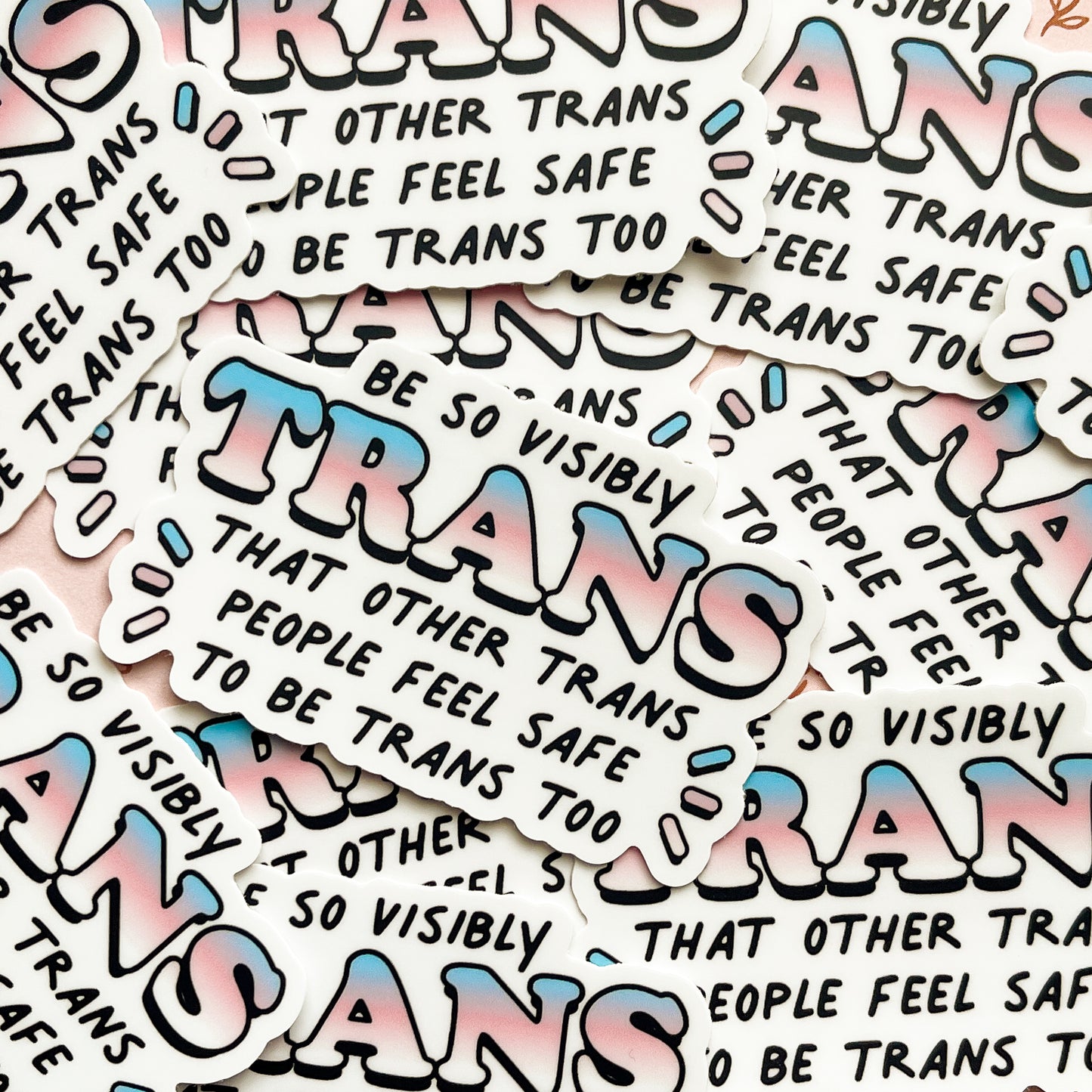 visibly trans sticker