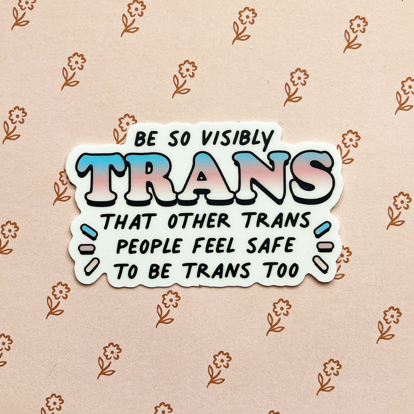 visibly trans sticker