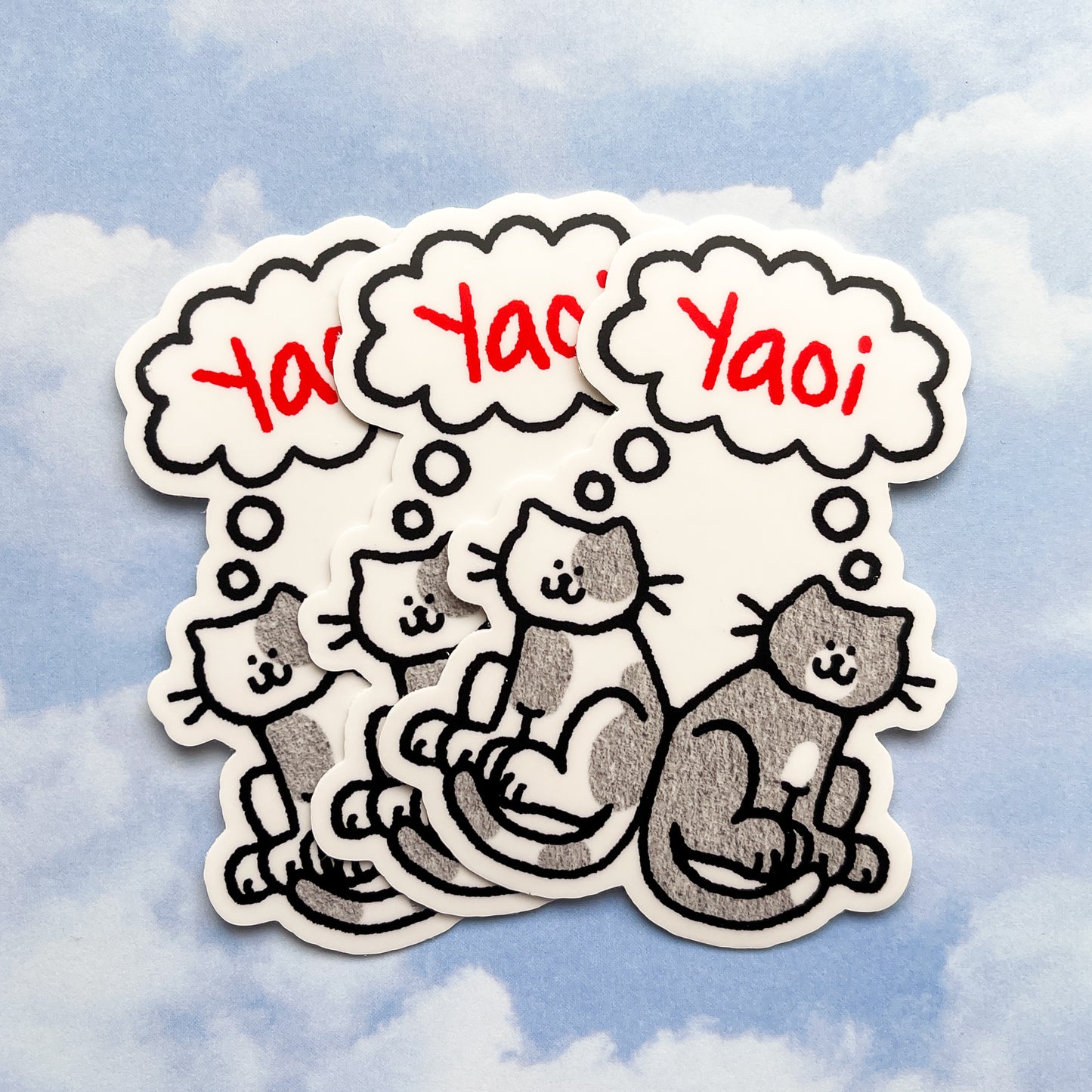 yaoi & yuri cat stickers
