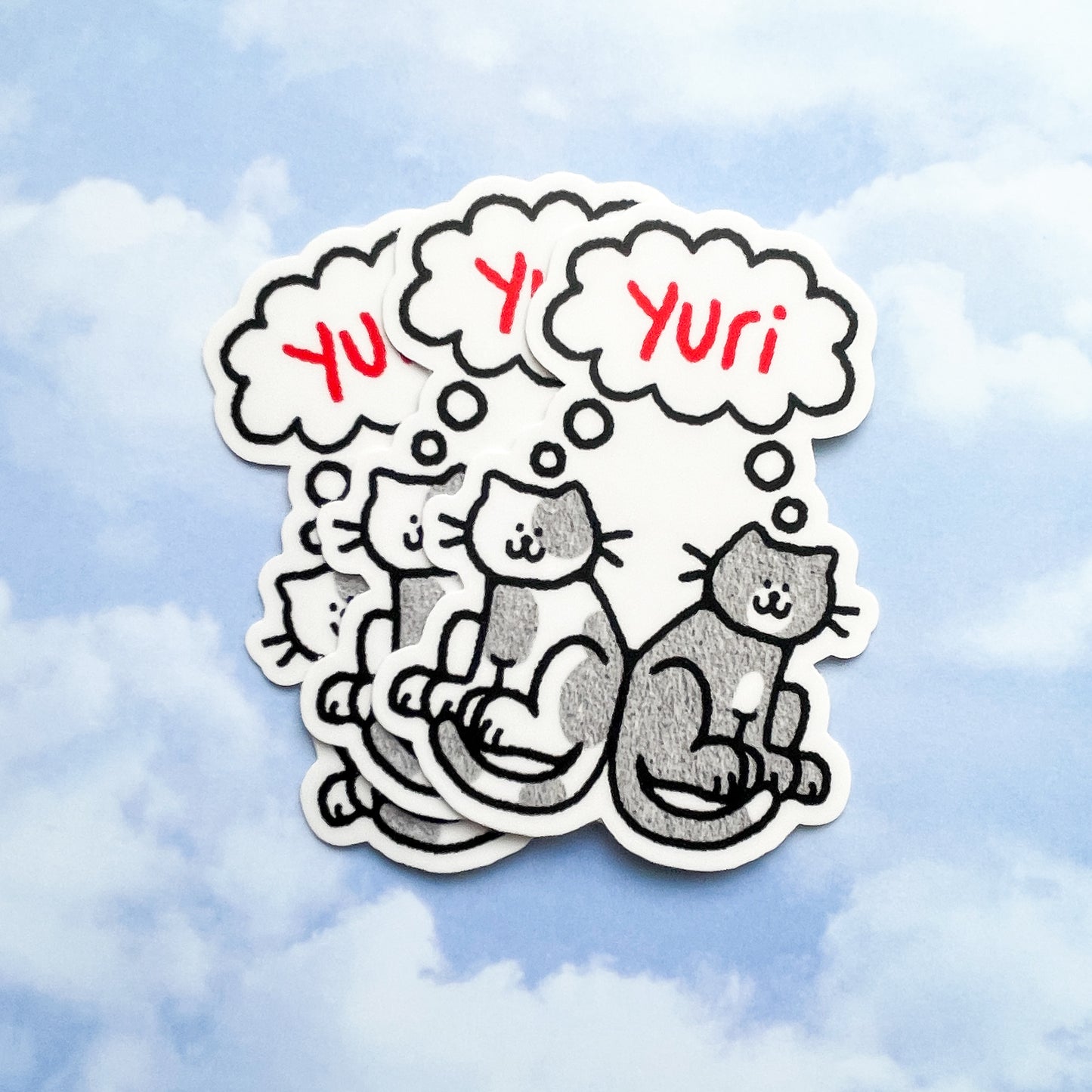 yaoi & yuri cat stickers