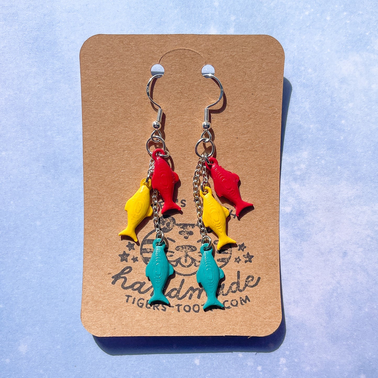 fish dangle earrings