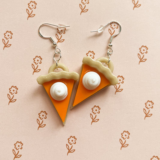 pie slice earrings
