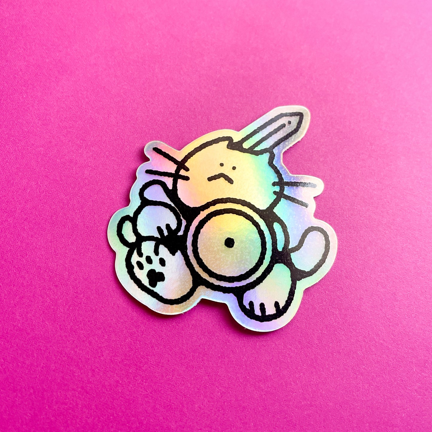 sword and shield cat sticker