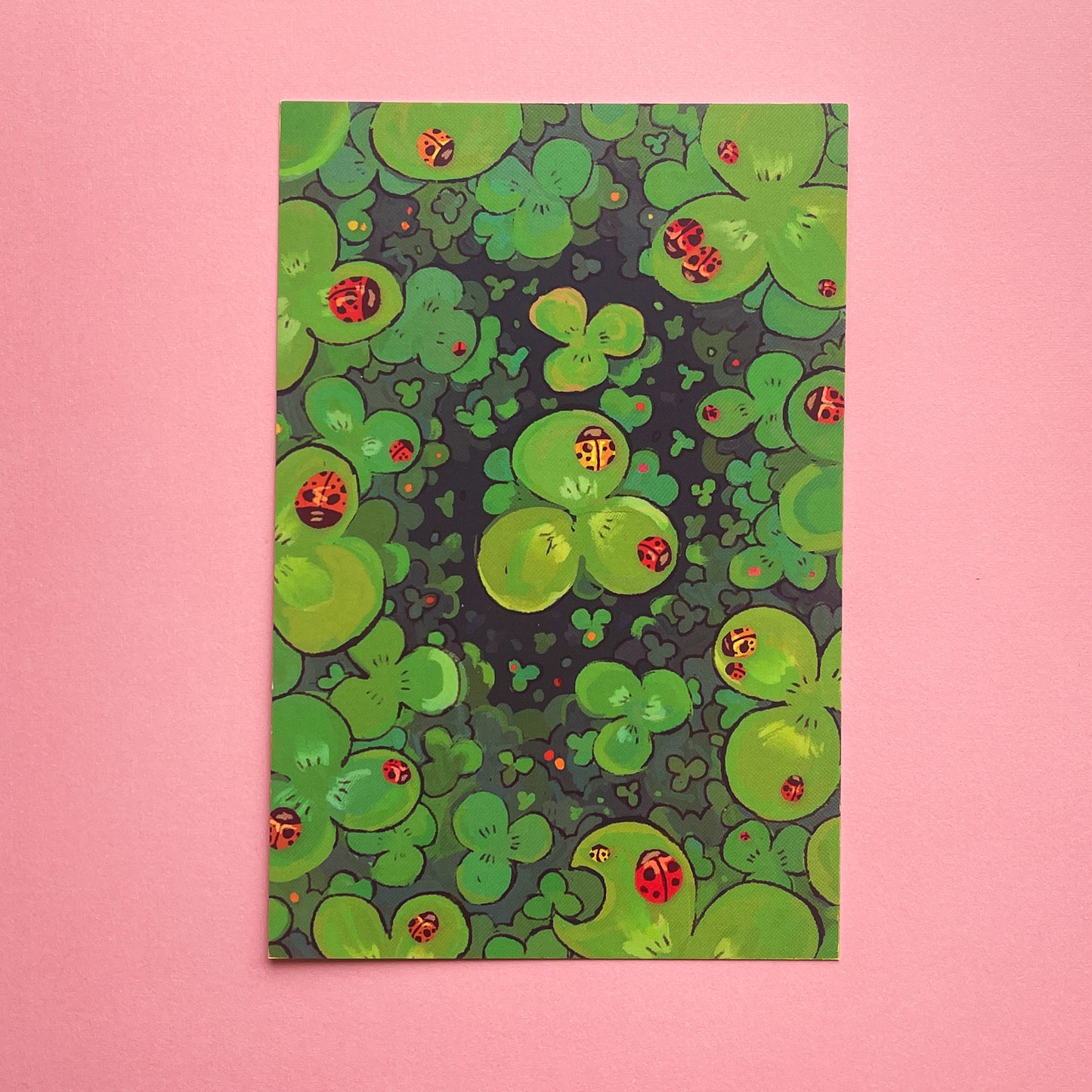 clover world 4x6" postcard print - march 2025 patreon reward