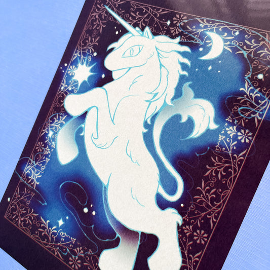 the unicorn - 5x7" print