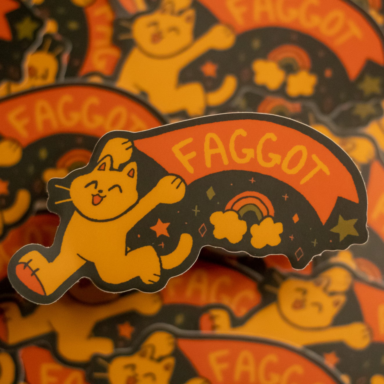 fruity & faggot stickers