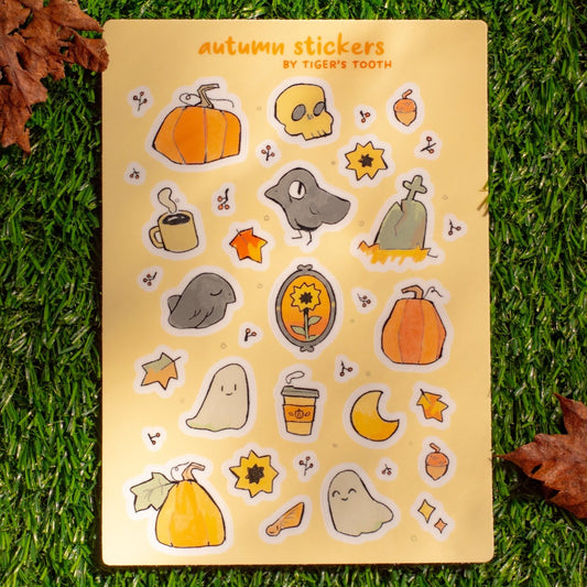autumn sticker sheet