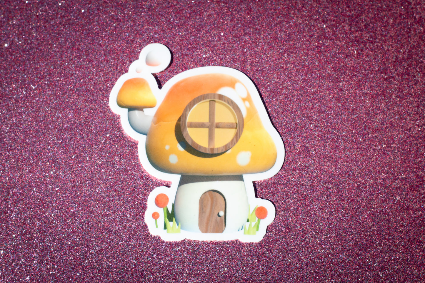 mushroom cottage sticker - feb 2024 patreon rewards