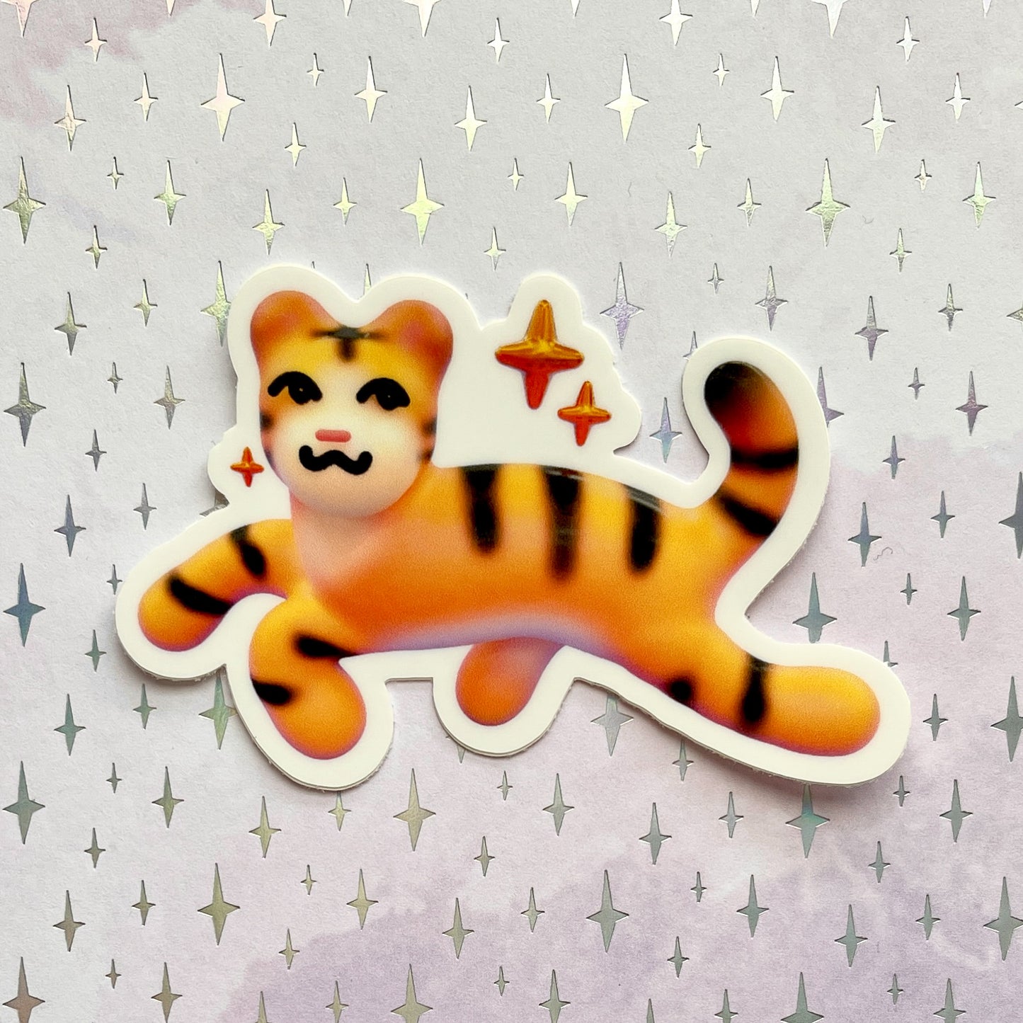 3d tiger sticker