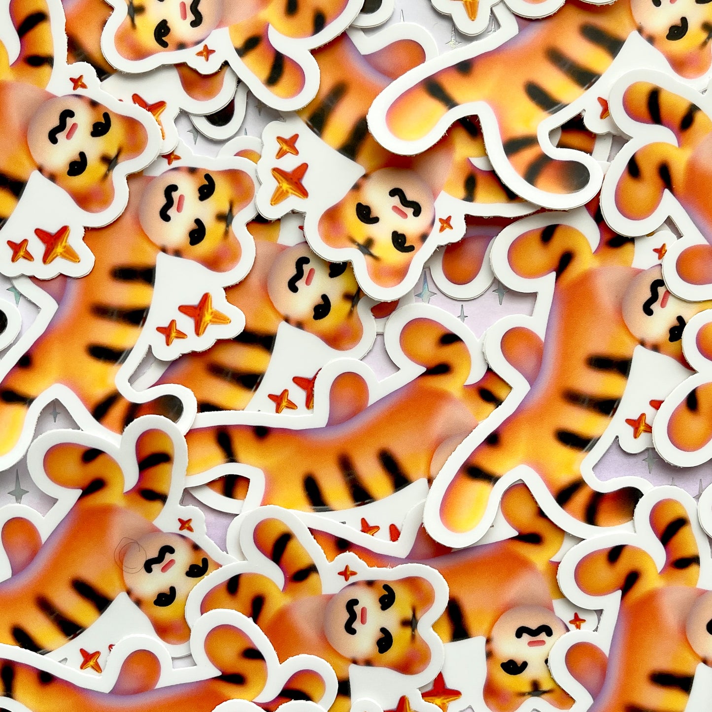 3d tiger sticker