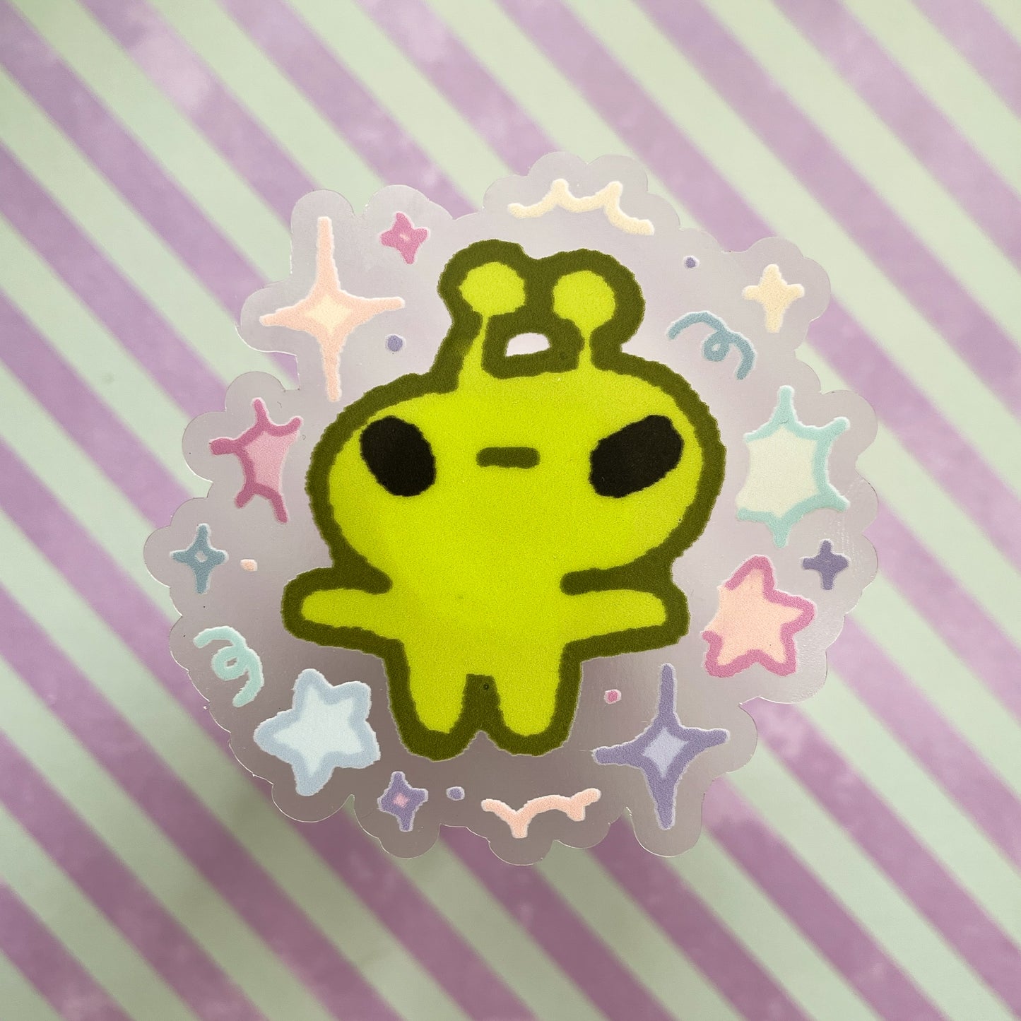 soup the alien transparent sticker
