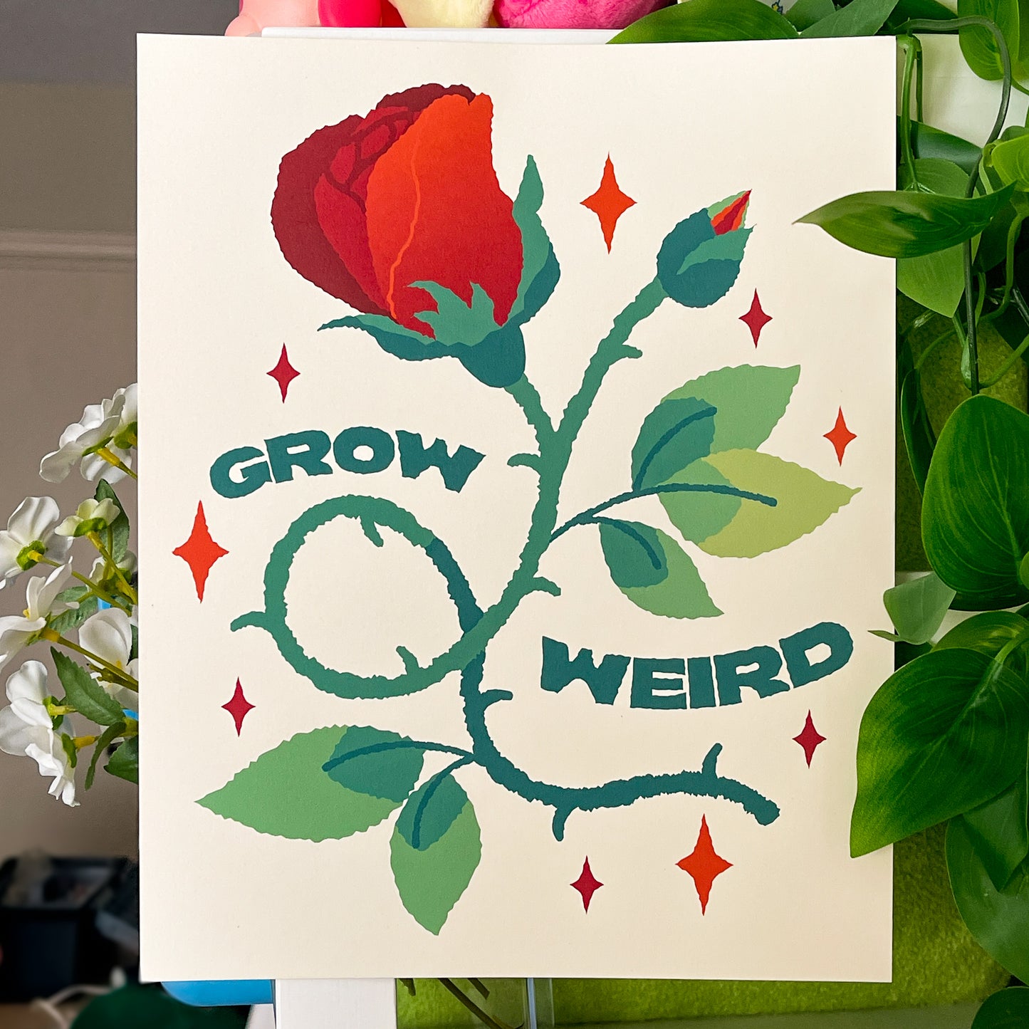 grow weird 8x10" print