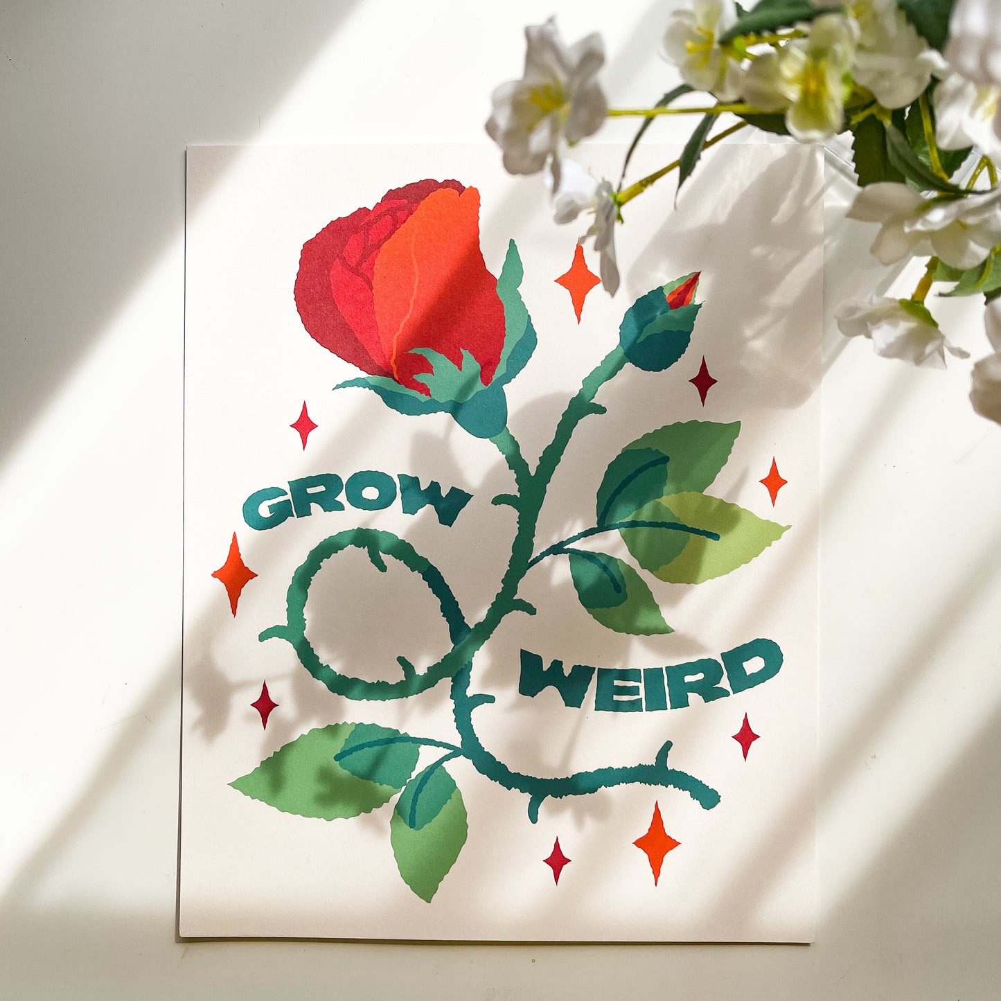 grow weird 8x10" print