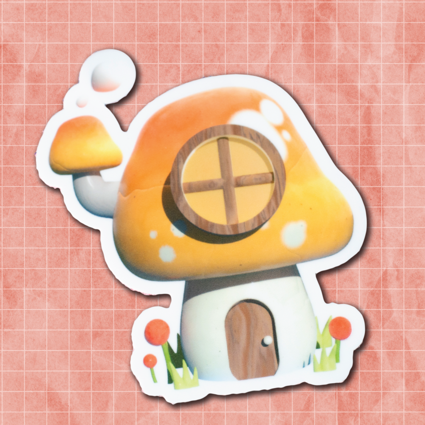 mushroom cottage sticker - feb 2024 patreon rewards