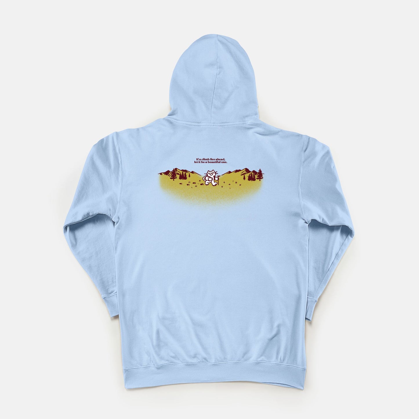 a beautiful climb - lightweight hoodie