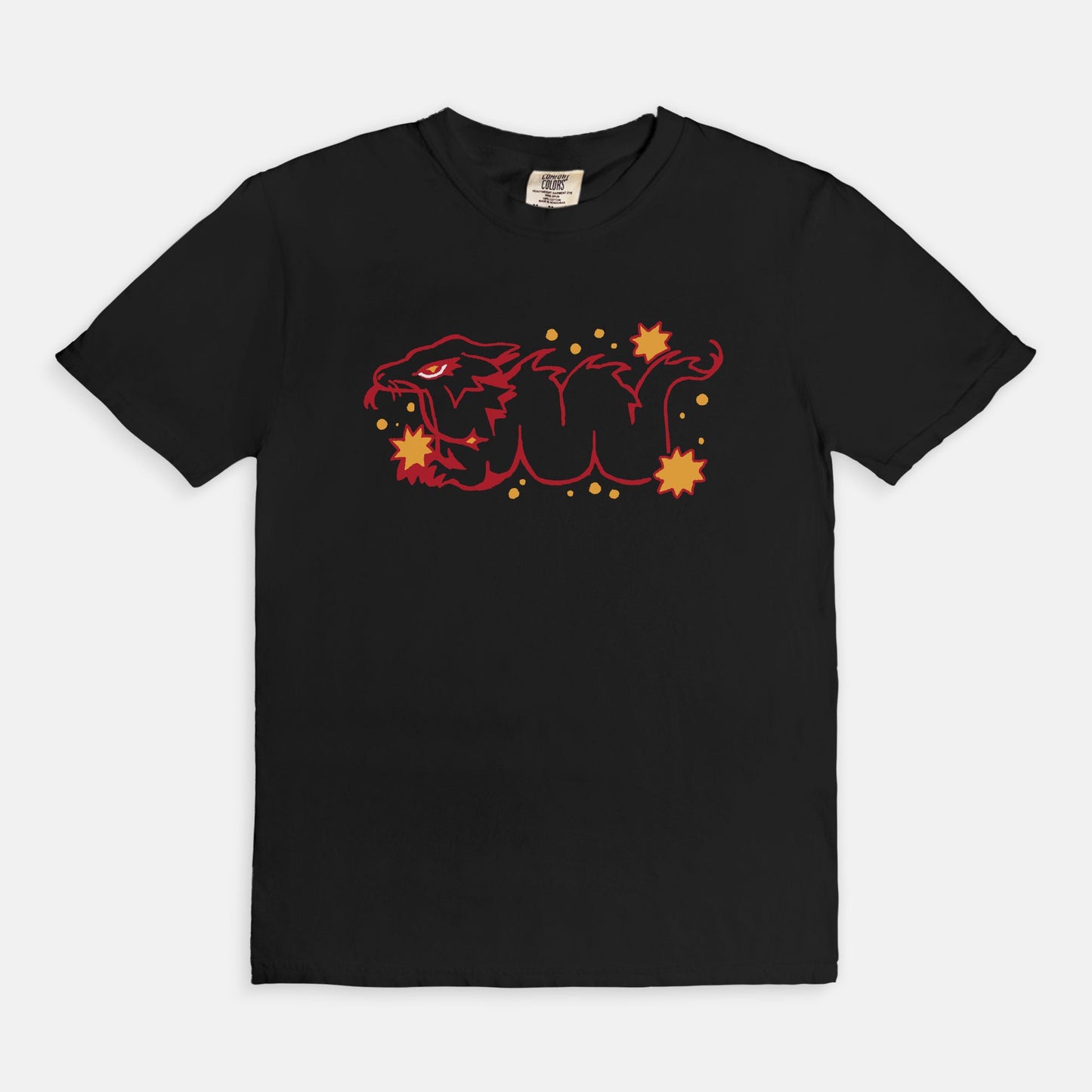 lightbringer dragon - black t-shirt