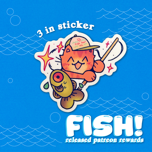 fish stickers - january 2025 patreon rewards