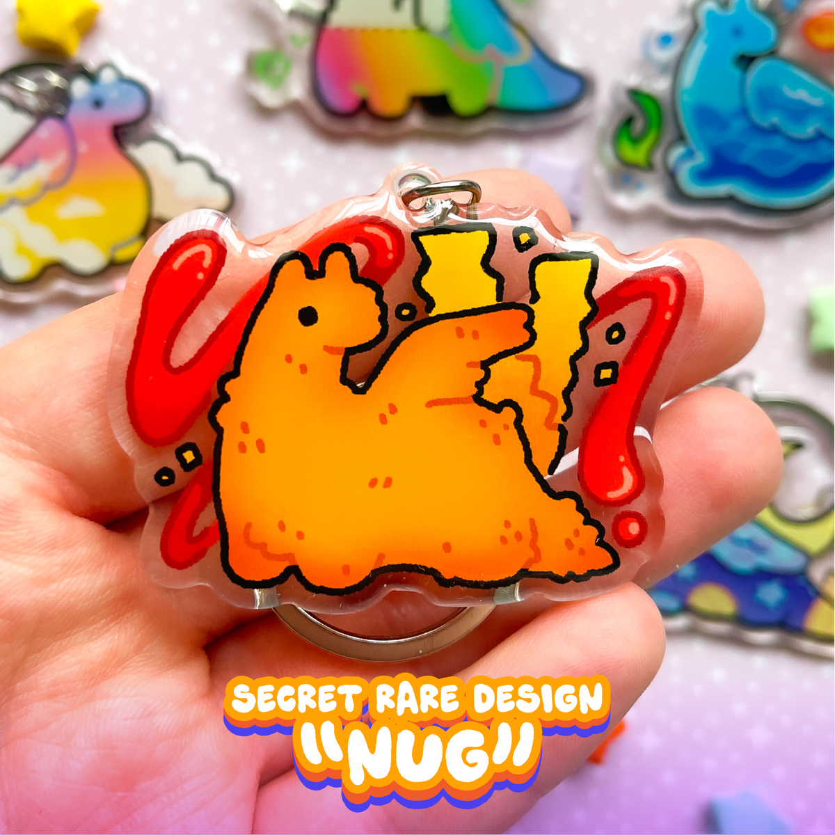 jelly dragons keychain blind bag