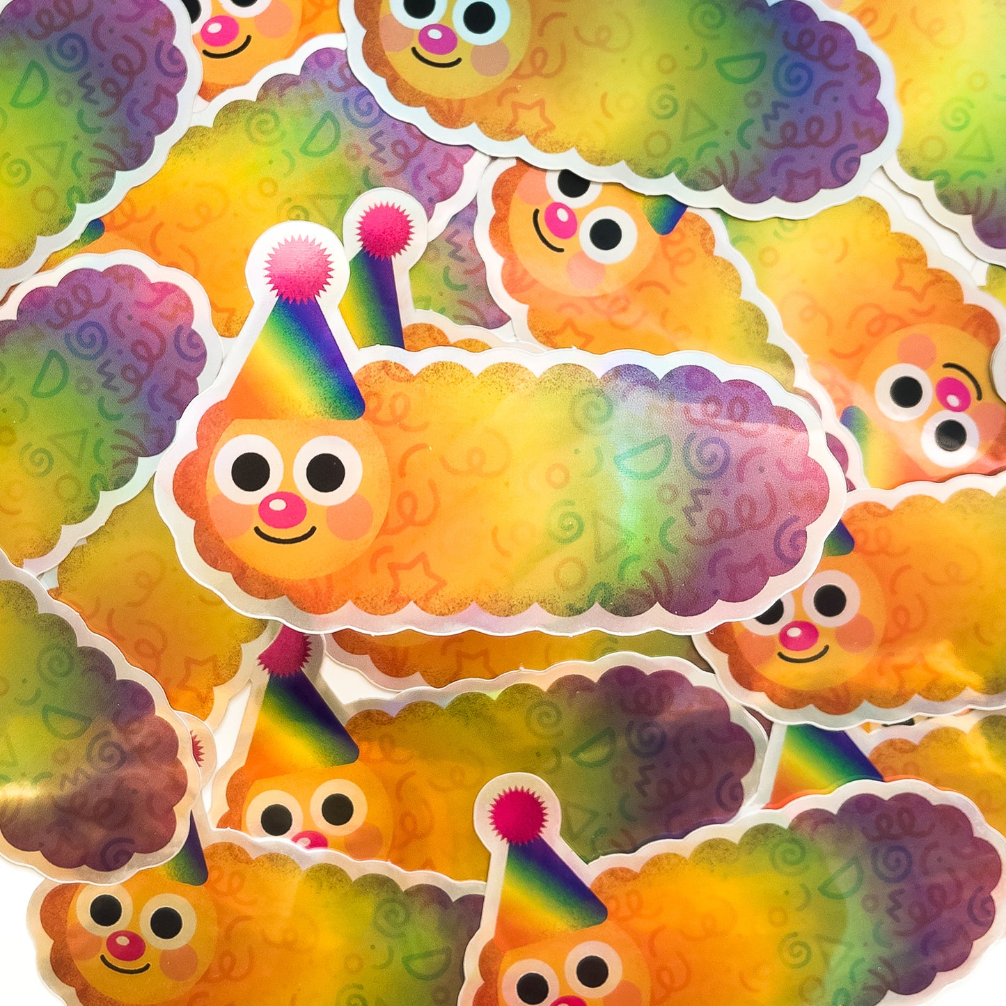 party worm sticker - jan 2024 patreon reward