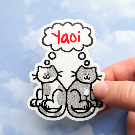 yaoi & yuri cat stickers