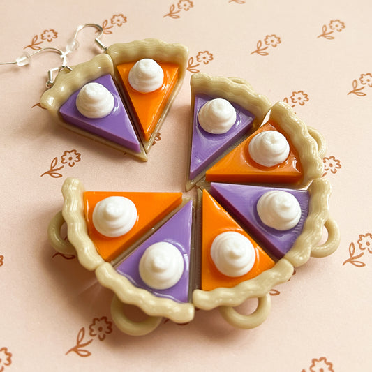 pie slice earrings