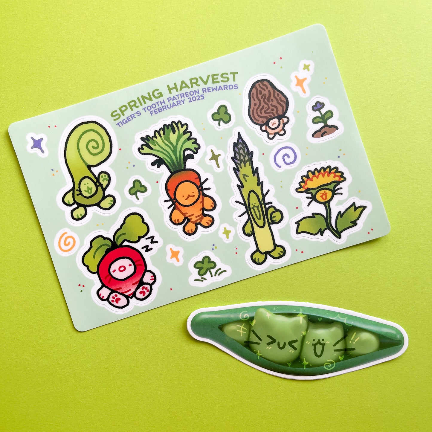 spring veggies - february 2025 patreon rewards