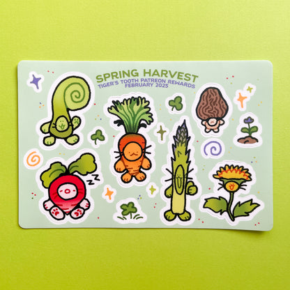 spring veggies - february 2025 patreon rewards