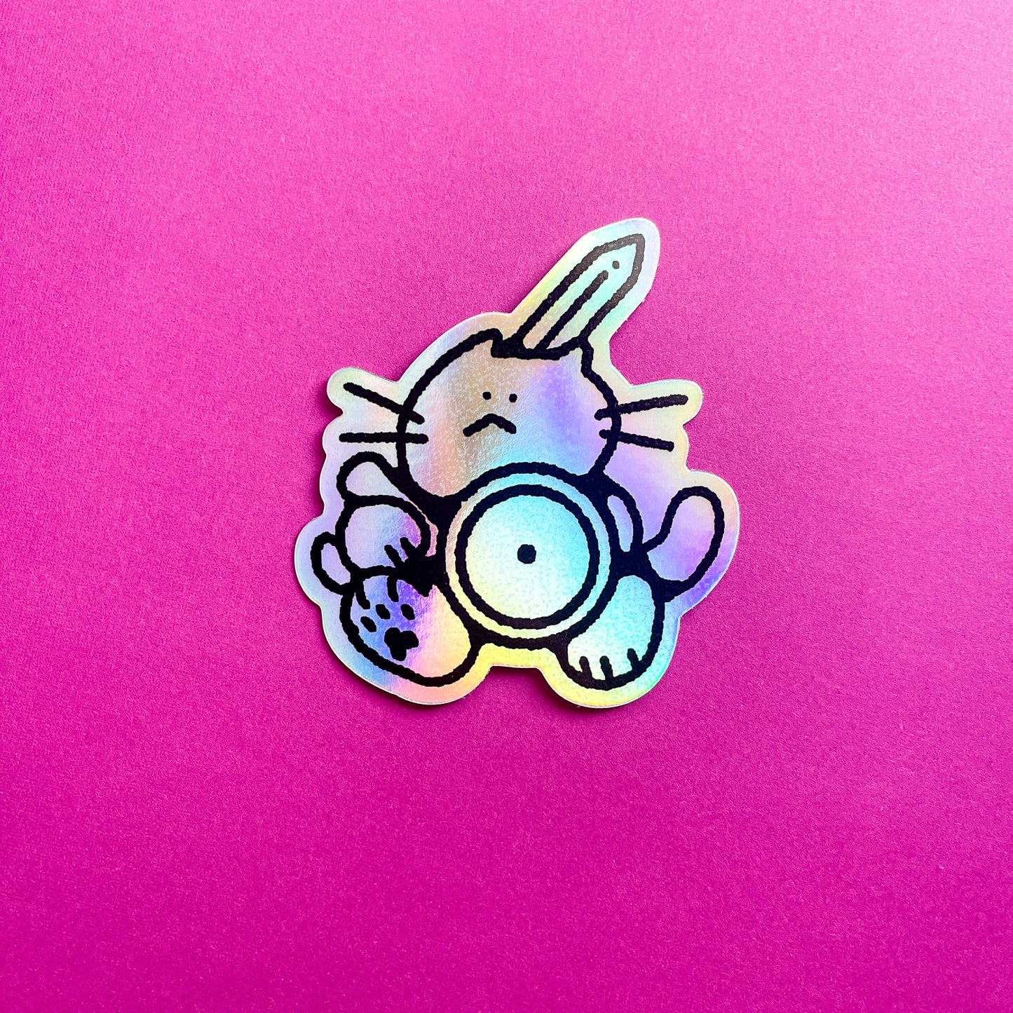 sword and shield cat sticker