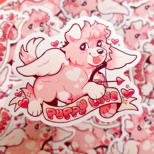 puppy love sticker