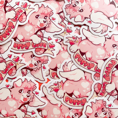 puppy love sticker