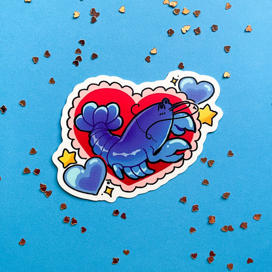 blue lobster sticker