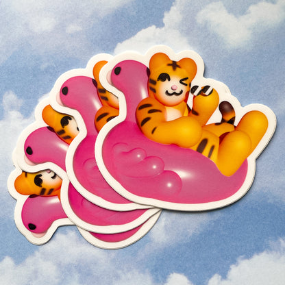 big cat swim club stickers - july 2025 patreon rewards