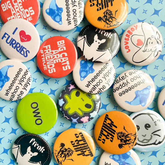 1" button pins