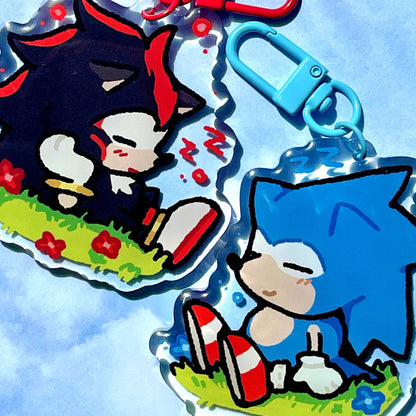 sleepy sonic keychains