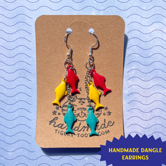fish dangle earrings
