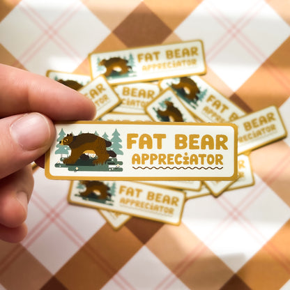 fat bear appreciator car magnet