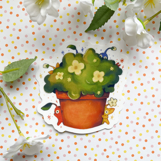 peeking pikmin sticker