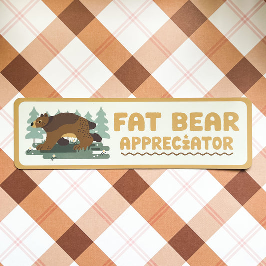 fat bear appreciator car magnet