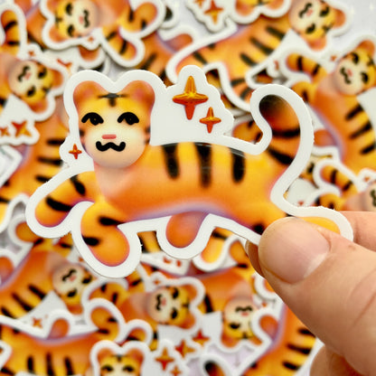 3d tiger sticker