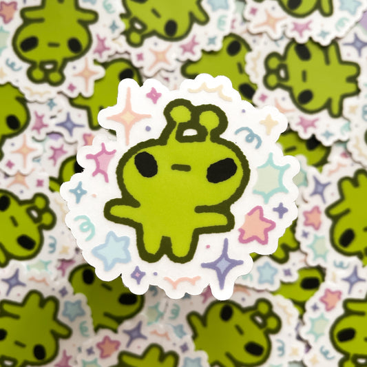 soup the alien transparent sticker