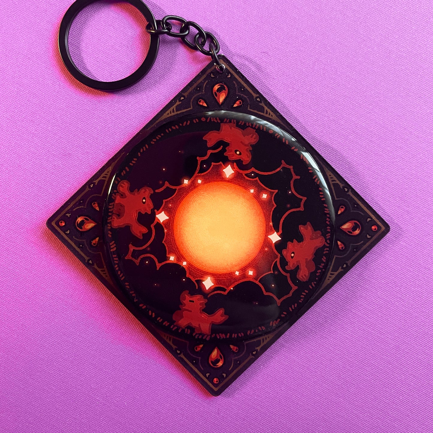 moon spinner keychains