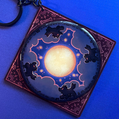 moon spinner keychains