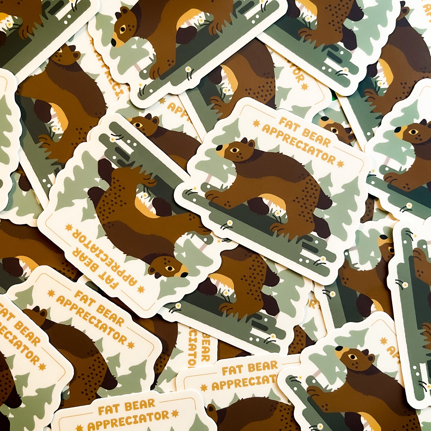 fat bear appreciator sticker