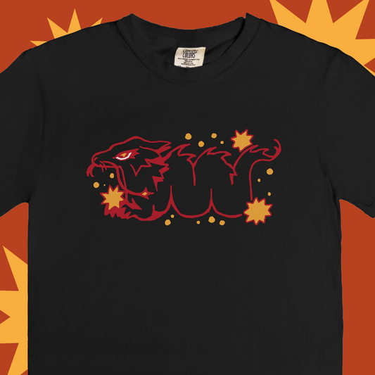 lightbringer dragon - black t-shirt