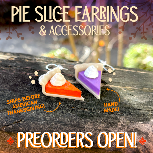 [PREORDER] pie slice accessories!